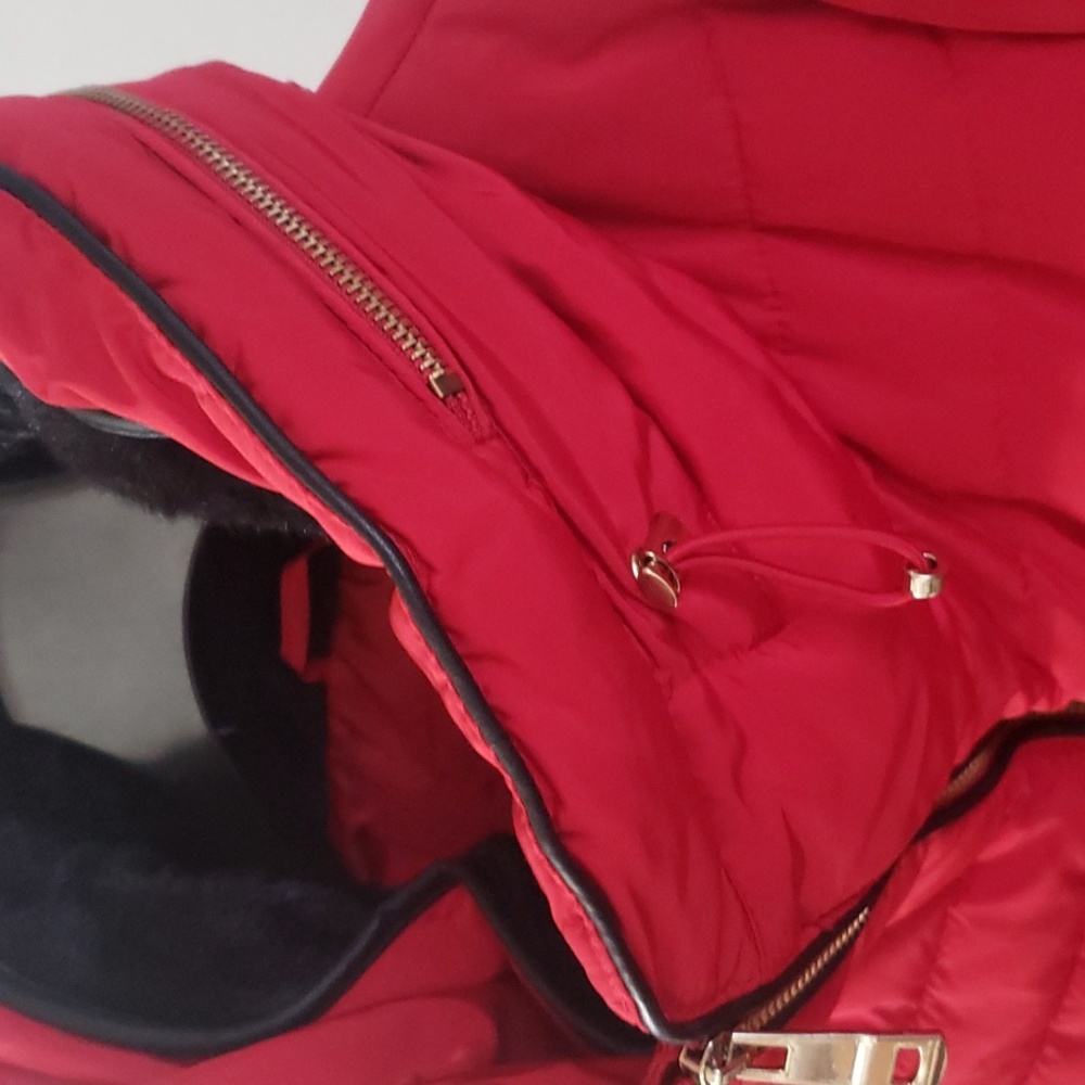 Zara Red Puffer Jacket - Picture 7 of 16